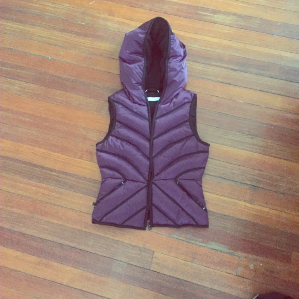 Purple puffer vest from south moon under